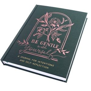 GRAPHIQUE DE FRANCE | Positive Self-Care Journal Green Fabric Hardcover 6x8
